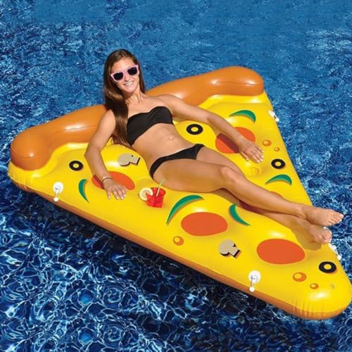 ZHANGYAOSHU Aufblasbare Matratzen für Pizzapools, 180 * 150 * 12cm große aufblasbare Betten für Schwimmbäder, Poolspielzeug für den Sommer, tragbare große Sonnenliegen, Flöße für draußen (A1) von ZHANGYAOSHU