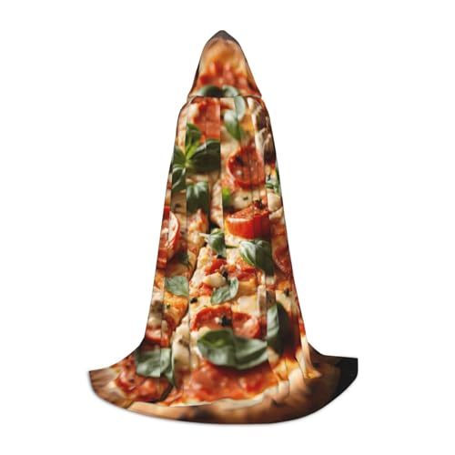 ZHAOLQ 3D Pizza Pepperoni Print Unisex Kapuzenumhang Robe Halloween Cosplay Weihnachten Karneval Tragbares Kostüm ZHAOLQ 3D Pizza Pepperoni Print Unisex Kapuzenumhang Robe Halloween Cosplay Weihnachten Karneval Tragbares Kostüm von ZHAOLQ