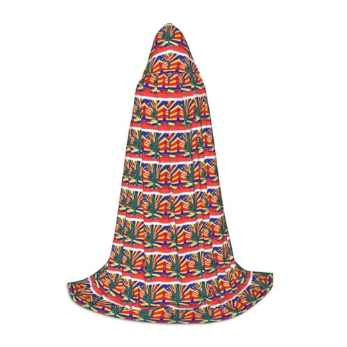 ZHAOLQ Arizona-Flaggen-Druck, Unisex, Kapuzenumhang, Robe, Halloween, Cosplay, Weihnachten, Karneval, tragbares Kostüm von ZHAOLQ