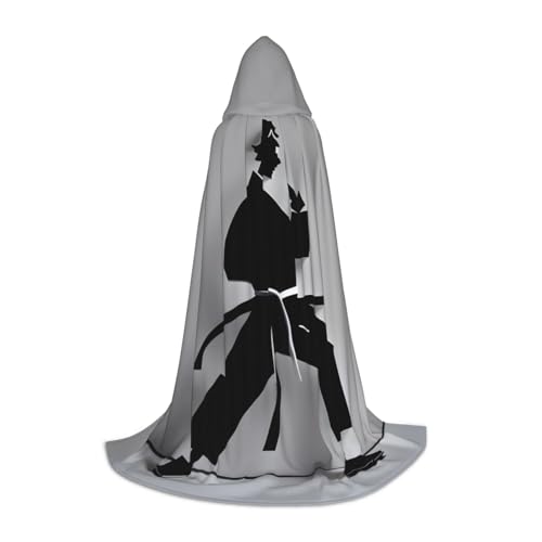 ZHAOLQ Beeindruckender Karate-Herrenmantel mit Kapuze, Unisex, für Halloween, Cosplay, Weihnachten, Karneval, tragbares Kostüm von ZHAOLQ
