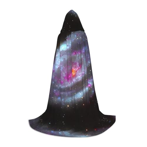 ZHAOLQ Buntes Galaxie-Druck, Unisex, Kapuzenumhang, Robe, Halloween, Cosplay, Weihnachten, Karneval, tragbares Kostüm ZHAOLQ Buntes Galaxie-Druck, Unisex, Kapuzenumhang, Robe, Halloween, Cosplay, Weihnachten, Karneval, tragbares Kostüm von ZHAOLQ
