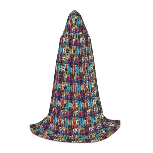 ZHAOLQ Farbiger Akustik- und Gitarren-Druck, Unisex, Kapuzenumhang, Robe, Halloween, Cosplay, Weihnachten, Karneval, tragbares Kostüm ZHAOLQ Farbiger Akustik- und Gitarren-Druck, Unisex, Kapuzenumhang, Robe, Halloween, Cosplay, Weihnachten, Karneval, tragbares Kostüm von ZHAOLQ