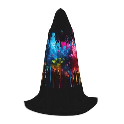 ZHAOLQ Farbspritzer Hintergrund Druck Unisex Kapuzenumhang Robe Halloween Cosplay Weihnachten Karneval Tragbares Kostüm ZHAOLQ Farbspritzer Hintergrund Druck Unisex Kapuzenumhang Robe Halloween Cosplay Weihnachten Karneval Tragbares Kostüm von ZHAOLQ