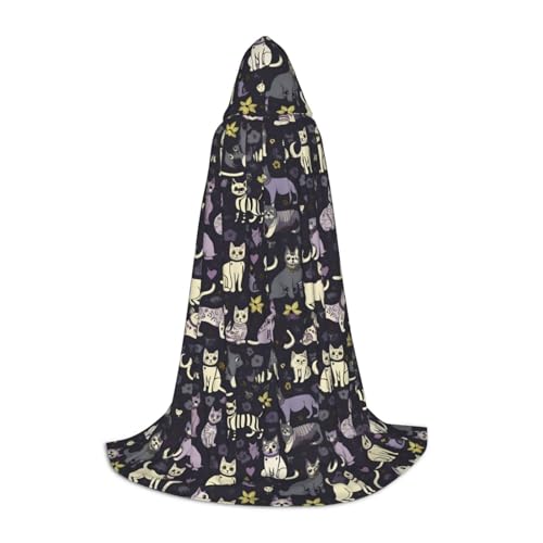 ZHAOLQ Goth Gruseliger Druck, Unisex, Kapuzenumhang, Robe, Halloween, Cosplay, Weihnachten, Karneval, tragbares Kostüm ZHAOLQ Goth Gruseliger Druck, Unisex, Kapuzenumhang, Robe, Halloween, Cosplay, Weihnachten, Karneval, tragbares Kostüm von ZHAOLQ
