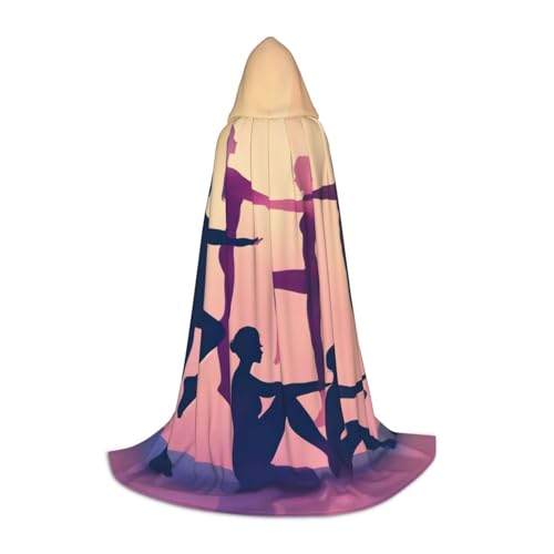 ZHAOLQ Gymnastik-Spiel-Druck, Unisex, Kapuzenumhang, Robe, Halloween, Cosplay, Weihnachten, Karneval, tragbares Kostüm von ZHAOLQ