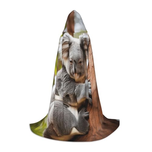 ZHAOLQ Hugging Tree Koala 1 Print Unisex Kapuzenumhang Robe Halloween Cosplay Weihnachten Karneval Tragbares Kostüm ZHAOLQ Hugging Tree Koala 1 Print Unisex Kapuzenumhang Robe Halloween Cosplay Weihnachten Karneval Tragbares Kostüm von ZHAOLQ