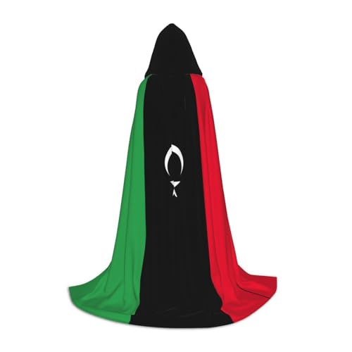 ZHAOLQ Kapuzenumhang mit libyscher Flagge, Unisex, für Halloween, Cosplay, Weihnachten, Karneval, tragbares Kostüm ZHAOLQ Kapuzenumhang mit libyscher Flagge, Unisex, für Halloween, Cosplay, Weihnachten, Karneval, tragbares Kostüm von ZHAOLQ