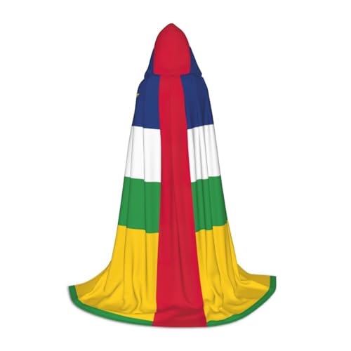 ZHAOLQ Kapuzenumhang mit zentralafrikanischer Flagge, Unisex, für Halloween, Cosplay, Weihnachten, Karneval, tragbares Kostüm ZHAOLQ Kapuzenumhang mit zentralafrikanischer Flagge, Unisex, für Halloween, Cosplay, Weihnachten, Karneval, tragbares Kostüm von ZHAOLQ