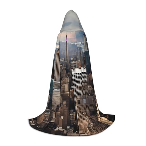 ZHAOLQ New York Fashion City Print Unisex Kapuzenumhang Robe Halloween Cosplay Weihnachten Karneval Tragbares Kostüm ZHAOLQ New York Fashion City Print Unisex Kapuzenumhang Robe Halloween Cosplay Weihnachten Karneval Tragbares Kostüm von ZHAOLQ