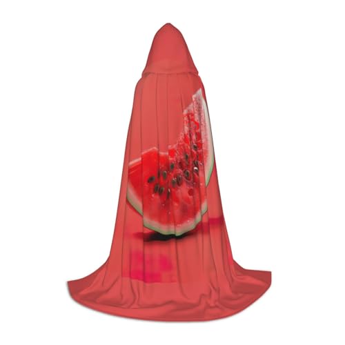ZHAOLQ Roter Wassermelonen-Druck, Unisex, Kapuzenumhang, Robe, Halloween, Cosplay, Weihnachten, Karneval, tragbares Kostüm ZHAOLQ Roter Wassermelonen-Druck, Unisex, Kapuzenumhang, Robe, Halloween, Cosplay, Weihnachten, Karneval, tragbares Kostüm von ZHAOLQ