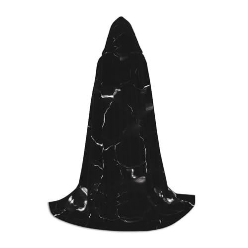 ZHAOLQ Schwarzer Marmor-Druck, Unisex, Kapuzenumhang, Robe, Halloween, Cosplay, Weihnachten, Karneval, tragbares Kostüm ZHAOLQ Schwarzer Marmor-Druck, Unisex, Kapuzenumhang, Robe, Halloween, Cosplay, Weihnachten, Karneval, tragbares Kostüm von ZHAOLQ