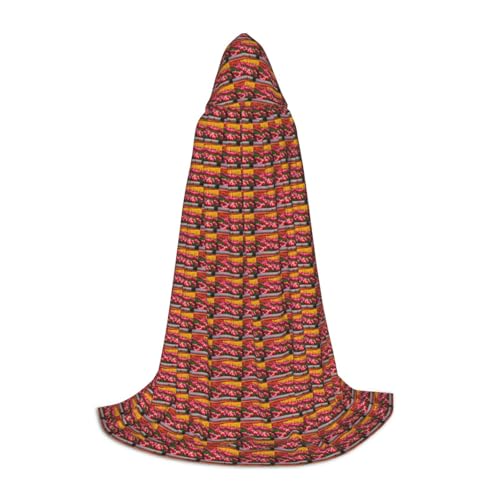 ZHAOLQ Umhang mit buntem Tulpenaufdruck, Unisex, mit Kapuze, Halloween, Cosplay, Weihnachten, Karneval, tragbares Kostüm ZHAOLQ Umhang mit buntem Tulpenaufdruck, Unisex, mit Kapuze, Halloween, Cosplay, Weihnachten, Karneval, tragbares Kostüm von ZHAOLQ