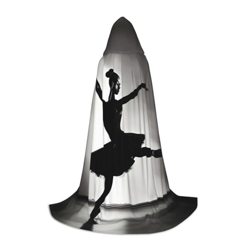 ZHAOLQ Unisex Kapuzenumhang mit Ballerina-Motiv, für Halloween, Cosplay, Weihnachten, Karneval, tragbares Kostüm ZHAOLQ Unisex Kapuzenumhang mit Ballerina-Motiv, für Halloween, Cosplay, Weihnachten, Karneval, tragbares Kostüm von ZHAOLQ