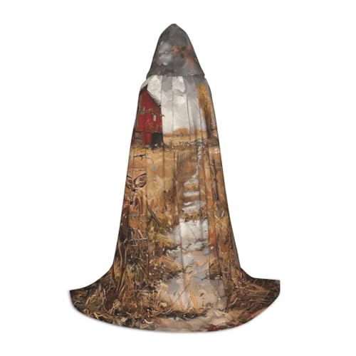 ZHAOLQ Unisex Kapuzenumhang mit Bauernhof mit Hirsch-Motiv, für Halloween, Cosplay, Weihnachten, Karneval, tragbares Kostüm ZHAOLQ Unisex Kapuzenumhang mit Bauernhof mit Hirsch-Motiv, für Halloween, Cosplay, Weihnachten, Karneval, tragbares Kostüm von ZHAOLQ