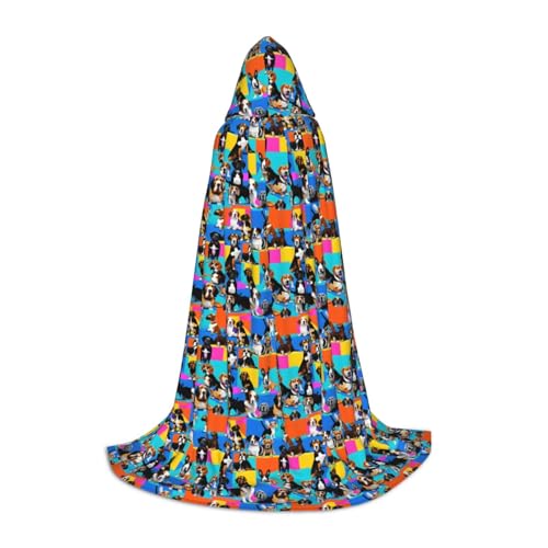 ZHAOLQ Unisex Kapuzenumhang mit Beagle-Muster für Halloween, Cosplay, Weihnachten, Karneval, tragbares Kostüm ZHAOLQ Unisex Kapuzenumhang mit Beagle-Muster für Halloween, Cosplay, Weihnachten, Karneval, tragbares Kostüm von ZHAOLQ