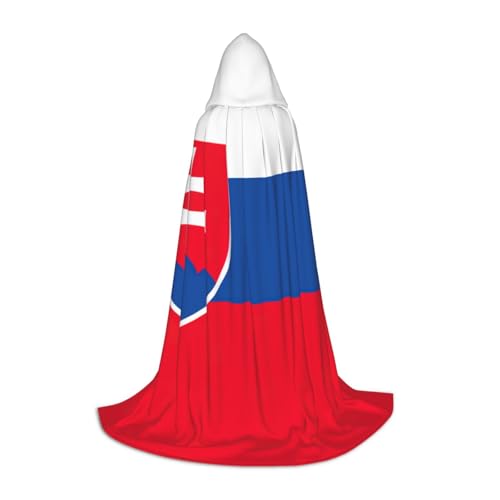 ZHAOLQ Unisex Kapuzenumhang mit Flagge der Slowakei, für Halloween, Cosplay, Weihnachten, Karneval, tragbares Kostüm ZHAOLQ Unisex Kapuzenumhang mit Flagge der Slowakei, für Halloween, Cosplay, Weihnachten, Karneval, tragbares Kostüm von ZHAOLQ