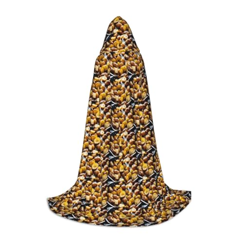 ZHAOLQ Unisex Kapuzenumhang mit Gartenkartoffeln, für Halloween, Cosplay, Weihnachten, Karneval, tragbares Kostüm von ZHAOLQ