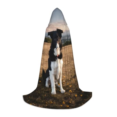 ZHAOLQ Unisex Kapuzenumhang mit Hunde-Aufdruck, für Halloween, Cosplay, Weihnachten, Karneval, tragbares Kostüm von ZHAOLQ