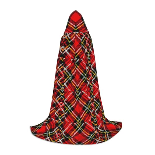 ZHAOLQ Unisex Kapuzenumhang mit Karomuster in Rot und Schwarz, für Halloween, Cosplay, Weihnachten, Karneval, tragbares Kostüm ZHAOLQ Unisex Kapuzenumhang mit Karomuster in Rot und Schwarz, für Halloween, Cosplay, Weihnachten, Karneval, tragbares Kostüm von ZHAOLQ
