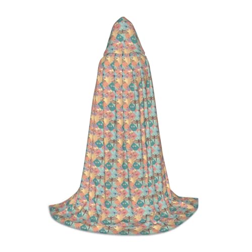 ZHAOLQ Unisex Kapuzenumhang mit Libellen-Druck, Halloween, Cosplay, Weihnachten, Karneval, tragbares Kostüm ZHAOLQ Unisex Kapuzenumhang mit Libellen-Druck, Halloween, Cosplay, Weihnachten, Karneval, tragbares Kostüm von ZHAOLQ