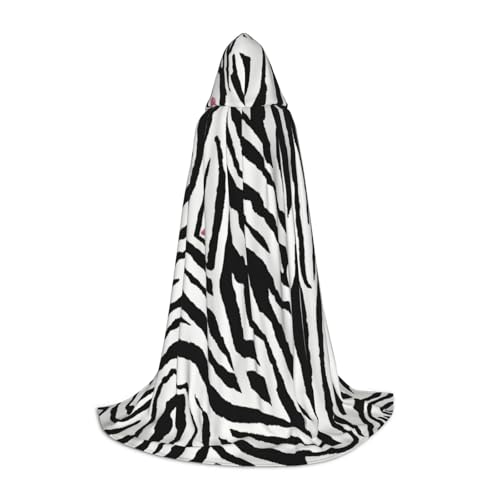 ZHAOLQ Unisex Kapuzenumhang mit Zebra-Druck, für Halloween, Cosplay, Weihnachten, Karneval, tragbares Kostüm ZHAOLQ Unisex Kapuzenumhang mit Zebra-Druck, für Halloween, Cosplay, Weihnachten, Karneval, tragbares Kostüm von ZHAOLQ