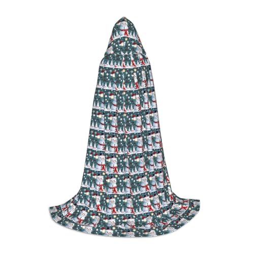 ZHAOLQ Weihnachtlicher Schneemann-Aufdruck, Unisex, Kapuzenumhang, Robe, Halloween, Cosplay, Weihnachten, Karneval, tragbares Kostüm ZHAOLQ Weihnachtlicher Schneemann-Aufdruck, Unisex, Kapuzenumhang, Robe, Halloween, Cosplay, Weihnachten, Karneval, tragbares Kostüm von ZHAOLQ