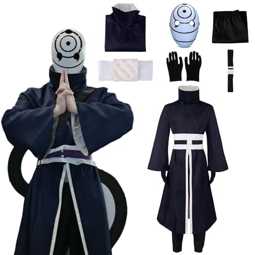 ZHAOSJ Anime Uchiha Obito Cosplay -Kostüm mit Maskencharakter Robe Kimono Uniform Erwachsene Set Dress Up Outfits Umhang Anzug Halloween Carnival Party Zeug Männer Männer ZHAOSJ Anime Uchiha Obito Cosplay -Kostüm mit Maskencharakter Robe Kimono Uniform Erwachsene Set Dress Up Outfits Umhang Anzug Halloween Carnival Party Zeug Männer Männer von ZHAOSJ