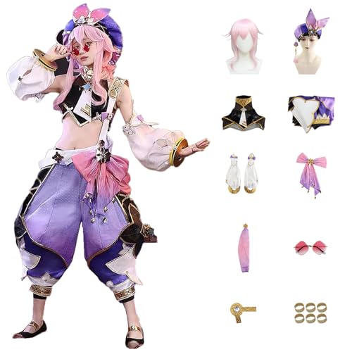 ZHAOSJ Genshin Impact Cosplay Dori Sangemah Bay Kostüm Spielcharakter Outfit mit Perücke Halloween Dress Up Uniform Anzug für Frauen ZHAOSJ Genshin Impact Cosplay Dori Sangemah Bay Kostüm Spielcharakter Outfit mit Perücke Halloween Dress Up Uniform Anzug für Frauen von ZHAOSJ