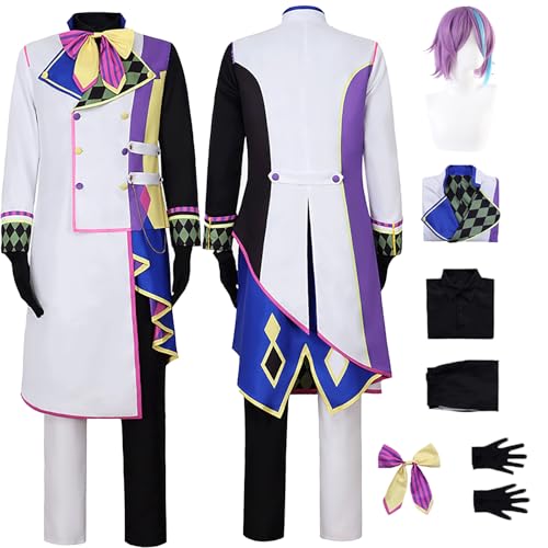 ZHAOSJ Rui Kamishiro Buntes Bühnen -Cosplay -Perücken Kostüm Outfits for Men Game Charakter Mizuki Akiyama Blue Jacket Uniform Erwachsener Full Set Halloween Carnival Food Dress -up Anzug ZHAOSJ Rui Kamishiro Buntes Bühnen -Cosplay -Perücken Kostüm Outfits for Men Game Charakter Mizuki Akiyama Blue Jacket Uniform Erwachsener Full Set Halloween Carnival Food Dress -up Anzug von ZHAOSJ