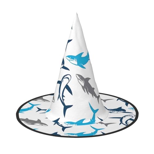 1 x Halloween-Hut – Cartoon-Haie, Hexen-Dekor, Party, Cosplay, Rollenspiele, Karneval, Verkleidungen, Maskerade-Zubehör von ZHAOUR