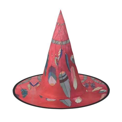 1 x Halloween-Hut – Schamanen-Amulett-Druck, Hexen-Dekor, Party, Cosplay, Rollenspiele, Karneval, Maskerade-Zubehör 1 x Halloween-Hut – Schamanen-Amulett-Druck, Hexen-Dekor, Party, Cosplay, Rollenspiele, Karneval, Maskerade-Zubehör von ZHAOUR