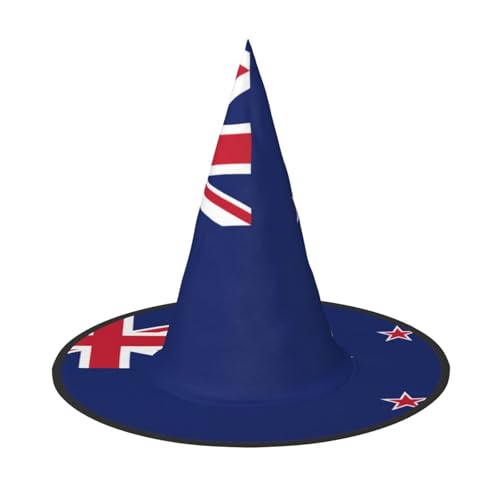 Halloween-Hut – Neuseeland-Flagge, Druck, Hexen-Dekoration, Party, Cosplay, Rollenspiele, Karneval, Maskerade-Zubehör, 2 Stück Halloween-Hut – Neuseeland-Flagge, Druck, Hexen-Dekoration, Party, Cosplay, Rollenspiele, Karneval, Maskerade-Zubehör, 2 Stück von ZHAOUR