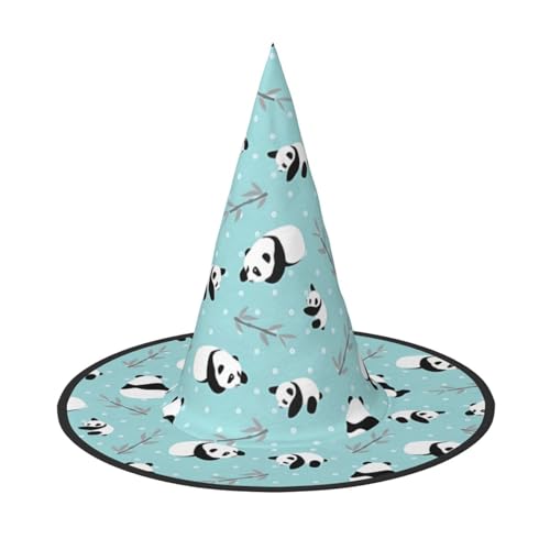 ZHAOUR 1 x Halloween-Hut – Cartoon-Pandabär-Druck, Hexen-Dekor, Party, Cosplay, Rollenspiele, Karneval, Maskerade-Zubehör ZHAOUR 1 x Halloween-Hut – Cartoon-Pandabär-Druck, Hexen-Dekor, Party, Cosplay, Rollenspiele, Karneval, Maskerade-Zubehör von ZHAOUR