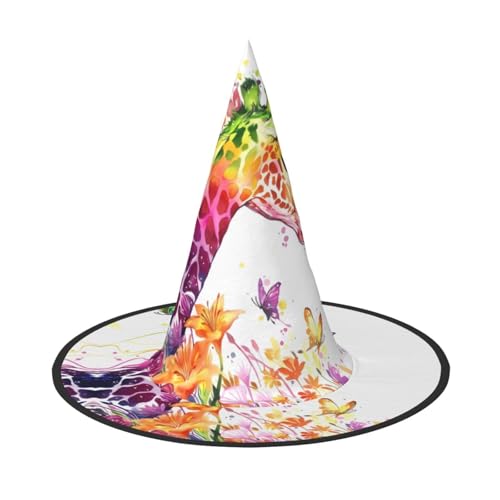 ZHAOUR 1 x Halloween-Hut – Giraffen, Schmetterling, Druck, Hexen, Dekoration, Party, Cosplay, Rollenspiele, Karneval, Maskerade-Zubehör ZHAOUR 1 x Halloween-Hut – Giraffen, Schmetterling, Druck, Hexen, Dekoration, Party, Cosplay, Rollenspiele, Karneval, Maskerade-Zubehör von ZHAOUR