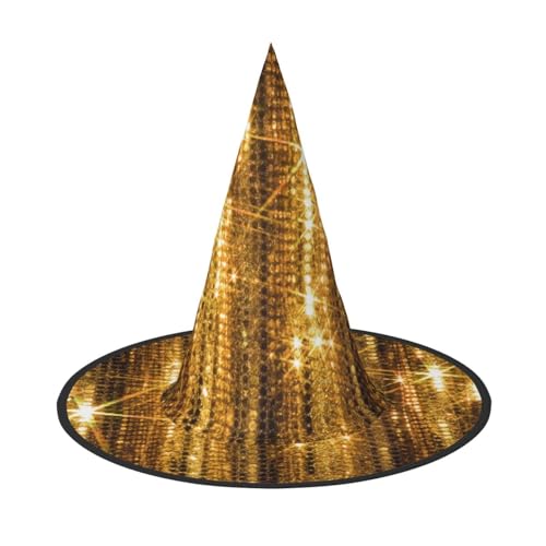 ZHAOUR 1 x Halloween-Hut – Gold-Pailletten-Glitzer-Druck, Hexen-Dekor, Party, Cosplay, Rollenspiele, Karneval, Maskerade-Zubehör ZHAOUR 1 x Halloween-Hut – Gold-Pailletten-Glitzer-Druck, Hexen-Dekor, Party, Cosplay, Rollenspiele, Karneval, Maskerade-Zubehör von ZHAOUR
