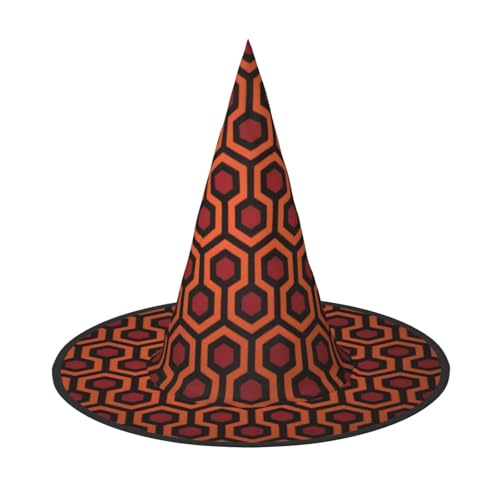 ZHAOUR 1 x Halloween-Hut – Lingge-Druck, Hexen-Dekoration, Party, Cosplay, Rollenspiele, Karneval, Maskerade-Zubehör von ZHAOUR
