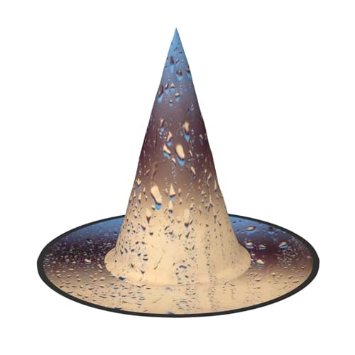 ZHAOUR 1 x Halloween-Hut – Regentropfen auf Glasdruck, Hexen-Dekor, Party, Cosplay, Rollenspiele, Karneval, Maskerade-Zubehör ZHAOUR 1 x Halloween-Hut – Regentropfen auf Glasdruck, Hexen-Dekor, Party, Cosplay, Rollenspiele, Karneval, Maskerade-Zubehör von ZHAOUR