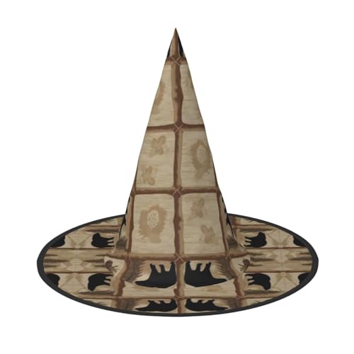ZHAOUR 1 x Halloween-Hut – Rustikaler Hütten-Druck, Hexen-Dekor, Party, Cosplay, Rollenspiele, Karneval, Maskerade-Zubehör ZHAOUR 1 x Halloween-Hut – Rustikaler Hütten-Druck, Hexen-Dekor, Party, Cosplay, Rollenspiele, Karneval, Maskerade-Zubehör von ZHAOUR