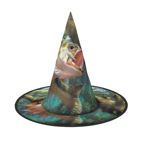 ZHAOUR 1 x Halloween-Hut – Schwimmender Fisch-Druck, Hexen-Dekoration, Party, Cosplay, Rollenspiele, Karneval, Maskerade-Zubehör ZHAOUR 1 x Halloween-Hut – Schwimmender Fisch-Druck, Hexen-Dekoration, Party, Cosplay, Rollenspiele, Karneval, Maskerade-Zubehör von ZHAOUR