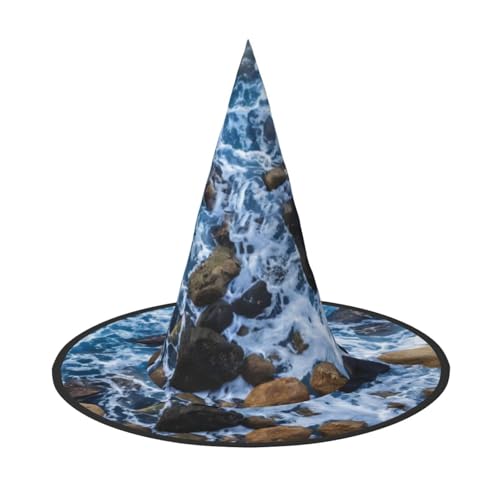 ZHAOUR 1 x Halloween-Hut – Seesteine-Druck, Hexen-Dekoration, Party, Cosplay, Rollenspiele, Karneval, Maskerade-Zubehör ZHAOUR 1 x Halloween-Hut – Seesteine-Druck, Hexen-Dekoration, Party, Cosplay, Rollenspiele, Karneval, Maskerade-Zubehör von ZHAOUR