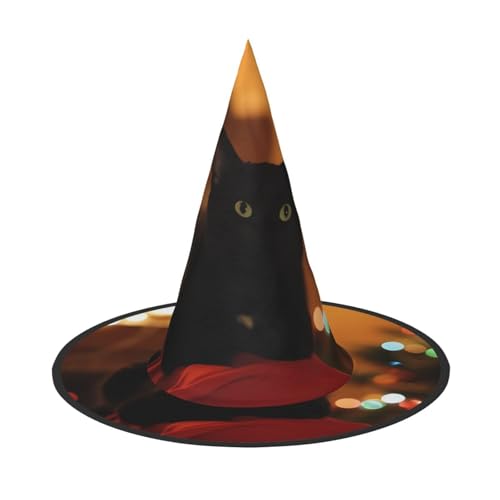 ZHAOUR 1 x Halloween-Hut – Weihnachten schwarze Katze Druck Hexen Dekor Party Cosplay Rollenspiel Karneval Verkleiden Maskerade Supplies ZHAOUR 1 x Halloween-Hut – Weihnachten schwarze Katze Druck Hexen Dekor Party Cosplay Rollenspiel Karneval Verkleiden Maskerade Supplies von ZHAOUR