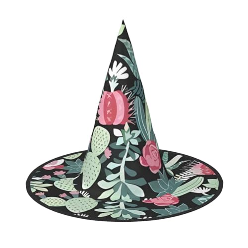 ZHAOUR 1 x Halloween-Hut – a7ee6b7db5860ad7fb56e2b36a60a39 (1) Druck Hexen Dekor Party, Cosplay Rollenspiel, Karneval, Maskerade Supplies von ZHAOUR