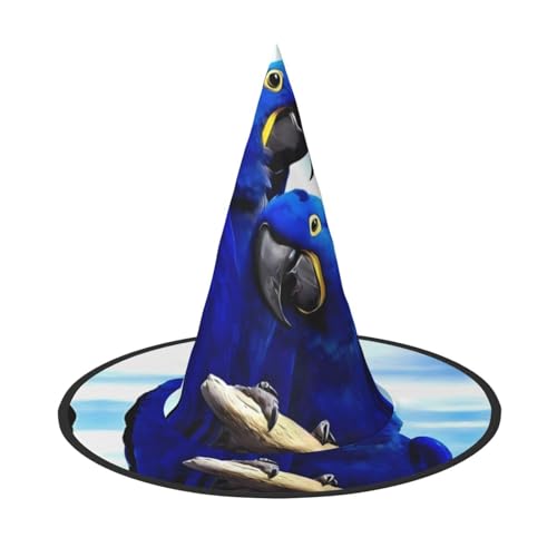 ZHAOUR 1 x Halloween-Hut – blauer Papageien-Druck, Hexen-Dekor, Party, Cosplay, Rollenspiele, Karneval, Verkleidungen, Maskerade-Zubehör ZHAOUR 1 x Halloween-Hut – blauer Papageien-Druck, Hexen-Dekor, Party, Cosplay, Rollenspiele, Karneval, Verkleidungen, Maskerade-Zubehör von ZHAOUR