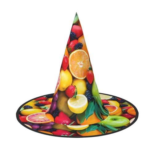 ZHAOUR 1 x Halloween-Hut – frische Früchte Druck Hexen Dekor Party, Cosplay Rollenspiel, Karneval, Verkleiden Maskerade Supplies ZHAOUR 1 x Halloween-Hut – frische Früchte Druck Hexen Dekor Party, Cosplay Rollenspiel, Karneval, Verkleiden Maskerade Supplies von ZHAOUR