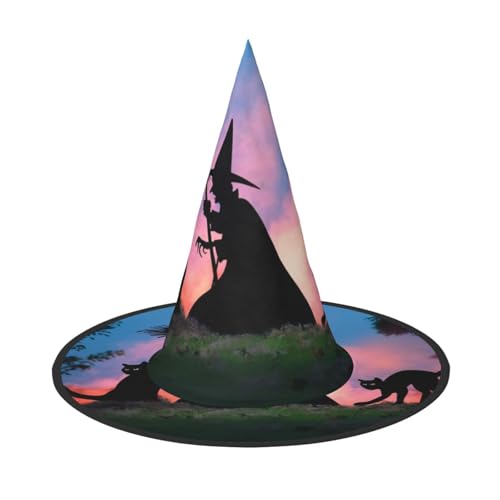 ZHAOUR 1 x Halloween-Hut – gruseliger Halloween-Druck, Hexen-Dekor, Party, Cosplay, Rollenspiele, Karneval, Maskerade-Zubehör ZHAOUR 1 x Halloween-Hut – gruseliger Halloween-Druck, Hexen-Dekor, Party, Cosplay, Rollenspiele, Karneval, Maskerade-Zubehör von ZHAOUR