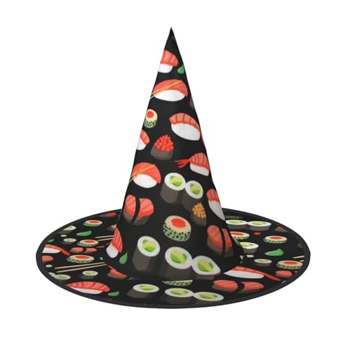 ZHAOUR 1 x Halloween-Hut – japanische Sushi-Garnelen-Druck, Hexen-Dekor, Party, Cosplay, Rollenspiele, Karneval, Maskerade-Zubehör ZHAOUR 1 x Halloween-Hut – japanische Sushi-Garnelen-Druck, Hexen-Dekor, Party, Cosplay, Rollenspiele, Karneval, Maskerade-Zubehör von ZHAOUR