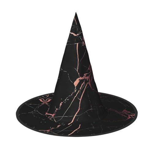ZHAOUR 1 x Halloween-Hut – schwarzer Roségold-Marmor-Druck, Hexen-Dekor, Party, Cosplay, Rollenspiele, Karneval, Maskerade-Zubehör ZHAOUR 1 x Halloween-Hut – schwarzer Roségold-Marmor-Druck, Hexen-Dekor, Party, Cosplay, Rollenspiele, Karneval, Maskerade-Zubehör von ZHAOUR