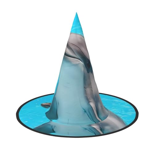 ZHAOUR 2 Stück Halloween-Hut – 20230608095858 Druck Hexen Dekor Party, Cosplay, Rollenspiel, Karneval, Maskerade Supplies von ZHAOUR