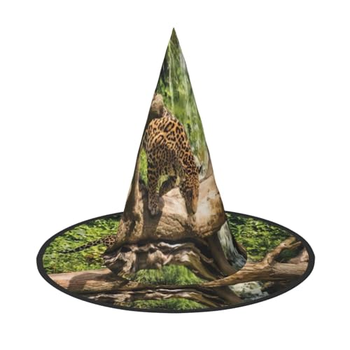 ZHAOUR 2 Stück Halloween-Hut – Panther auf Baumstamm, Wasserfall-Druck, Hexen-Dekor, Party, Cosplay, Rollenspiele, Karneval, Maskerade-Zubehör ZHAOUR 2 Stück Halloween-Hut – Panther auf Baumstamm, Wasserfall-Druck, Hexen-Dekor, Party, Cosplay, Rollenspiele, Karneval, Maskerade-Zubehör von ZHAOUR