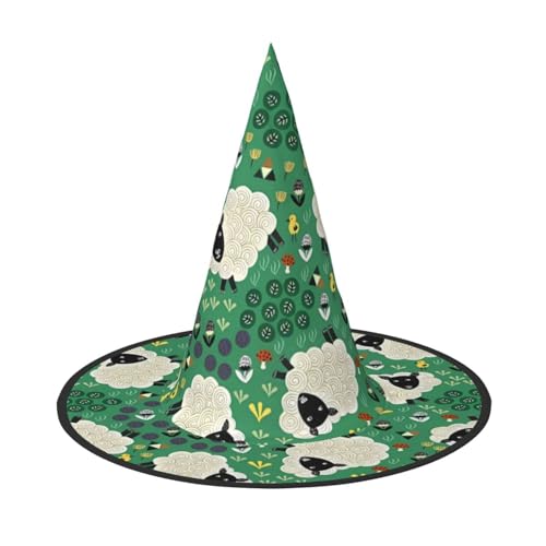 ZHAOUR 2 Stück Halloween-Hut – niedlicher Cartoon-Schaf-Druck, Hexen-Dekoration, Party, Cosplay, Rollenspiele, Karneval, Maskerade-Zubehör ZHAOUR 2 Stück Halloween-Hut – niedlicher Cartoon-Schaf-Druck, Hexen-Dekoration, Party, Cosplay, Rollenspiele, Karneval, Maskerade-Zubehör von ZHAOUR